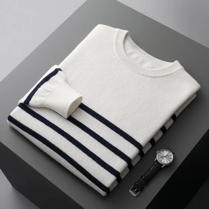 Magnus Wool Pullover | Men’s Striped Winter Sweater