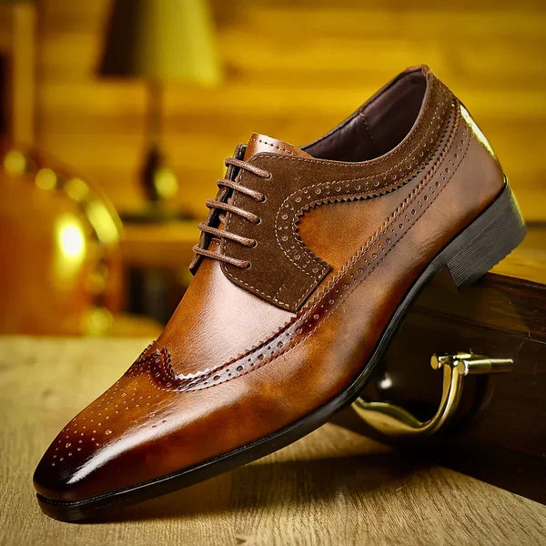 Kavan Oxford Shoes | Men’s Black Leather Formal Dress Footwear