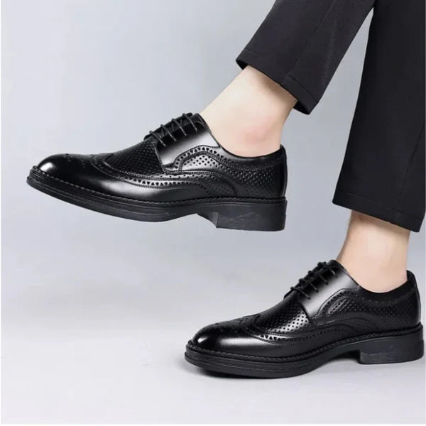 Ichabod Dress Shoes | Men’s Elegant Vegan Leather Wingtip Oxfords