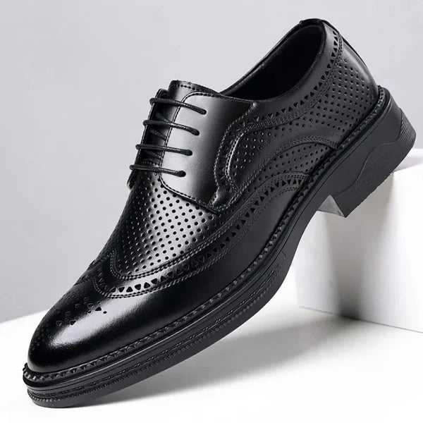 Ichabod Dress Shoes | Men’s Elegant Vegan Leather Wingtip Oxfords