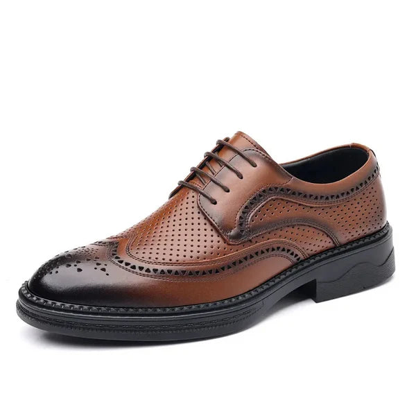 Ichabod Dress Shoes | Men’s Elegant Vegan Leather Wingtip Oxfords