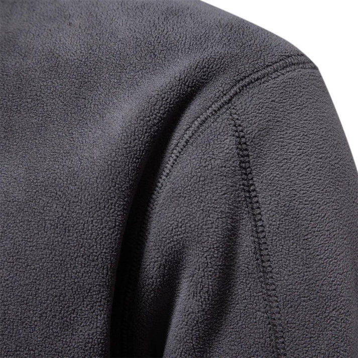 Karson Fleece Pullover Jacket | Men’s Thick High-Collar Half-Zip for Winter