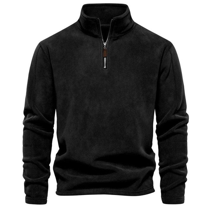 Karson Fleece Pullover Jacket | Men’s Thick High-Collar Half-Zip for Winter