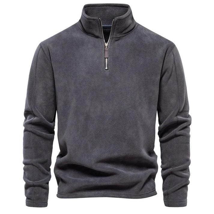 Karson Fleece Pullover Jacket | Men’s Thick High-Collar Half-Zip for Winter
