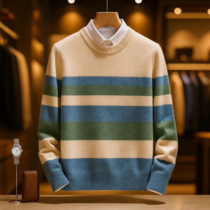 Marek Striped Pullover | Men’s Autumn Knit Sweater