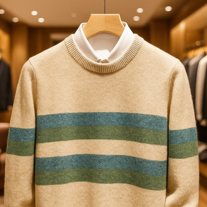 Marek Striped Pullover | Men’s Autumn Knit Sweater