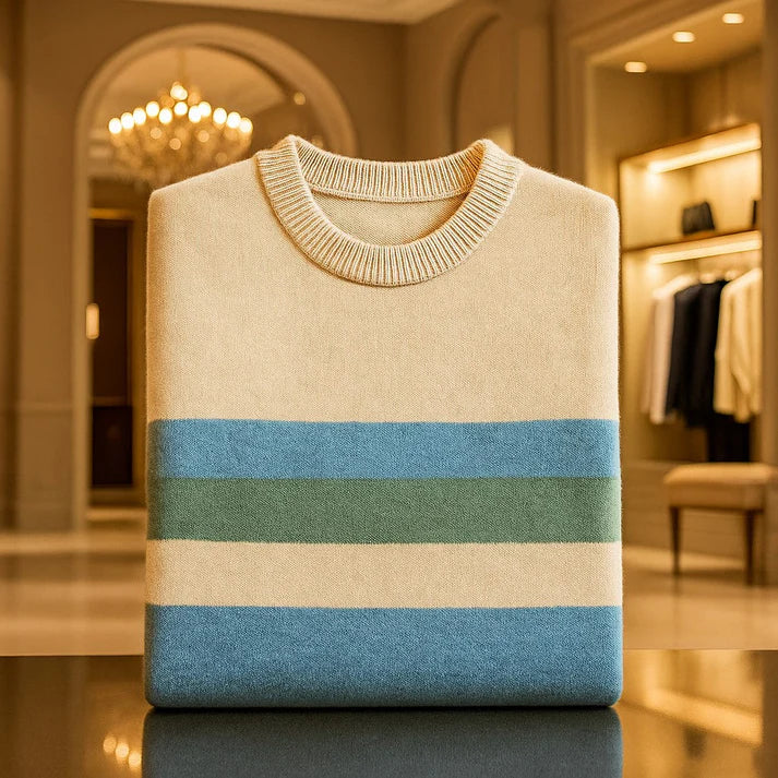 Marek Striped Pullover | Men’s Autumn Knit Sweater