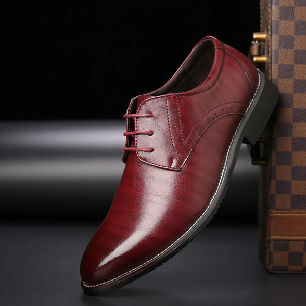 Kayceon Dress Shoes | Men's Lace-Up Shoes with Brogue Detailing